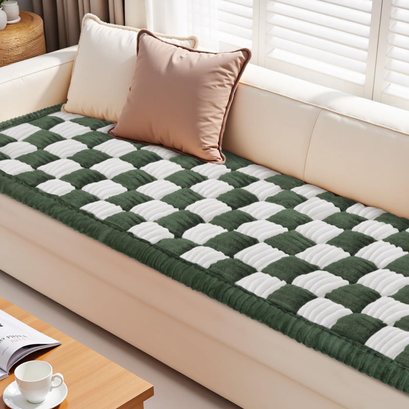 ODreamyDogs Couch Cushion Cover for dogs Sofa Cover Washable Pet Love Seat Couch Covers for Sofa Slipcovers Couch Protector Blanket for Dogs Sofa Cushion Covers for Pets Washable Pad Green 70x150cm/27.6x59in - Image 1