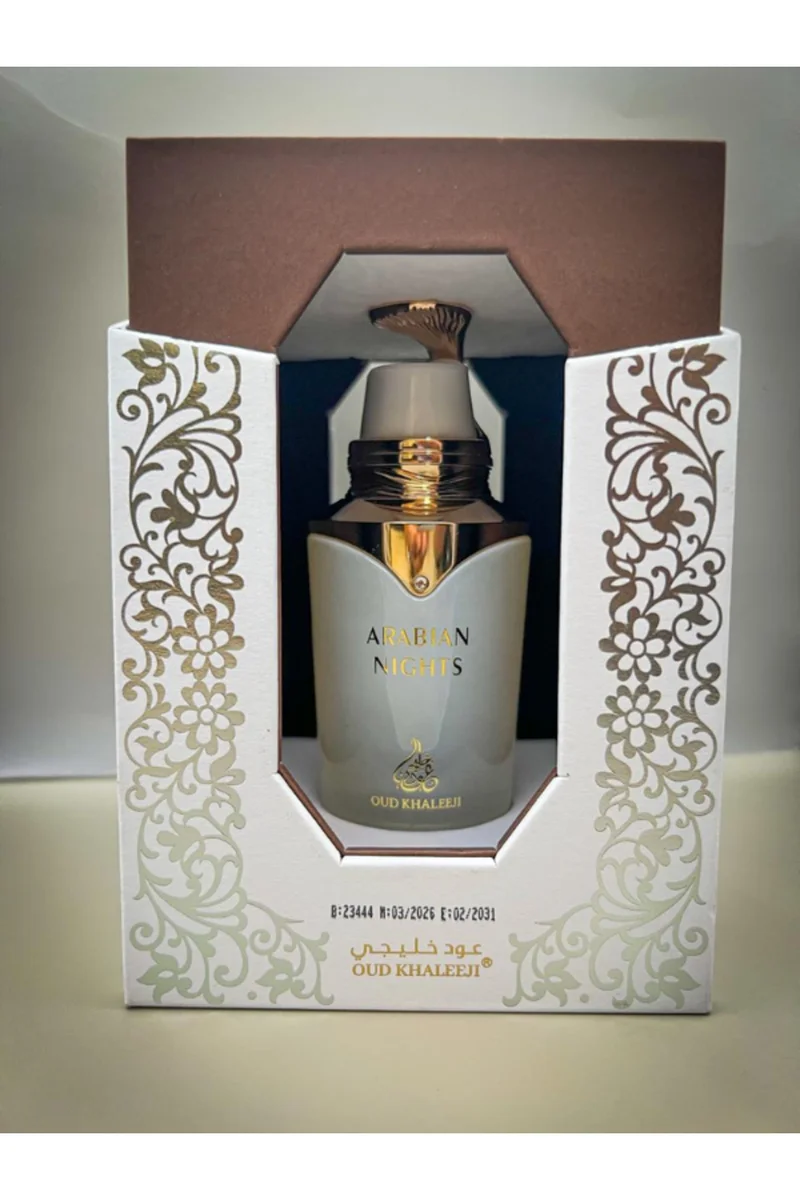 عود خليجي ARABIAN NIGHTS E D P100ML – Natural Spray–Oriental Oud Long Lasting Fragrance (Unisex)