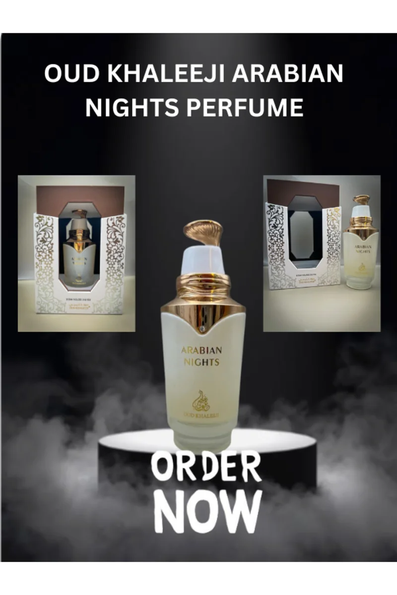 عود خليجي ARABIAN NIGHTS E D P100ML – Natural Spray–Oriental Oud Long Lasting Fragrance (Unisex)
