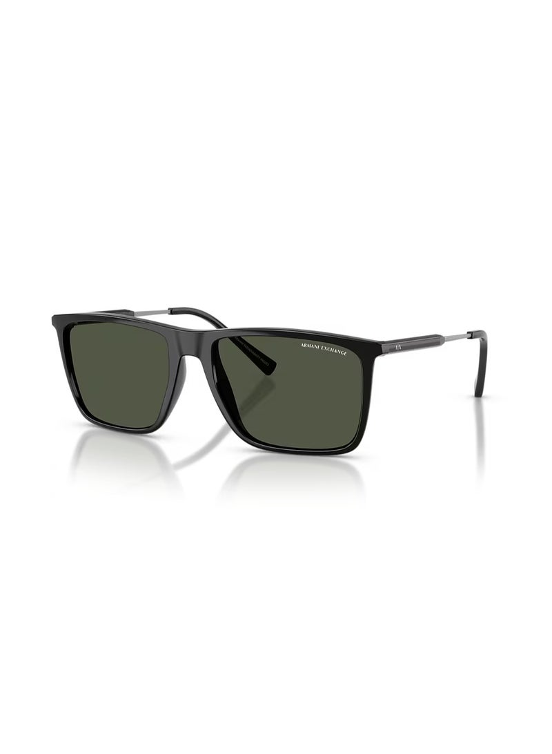 Armani Exchange-Style Square Sunglasses - Image 1