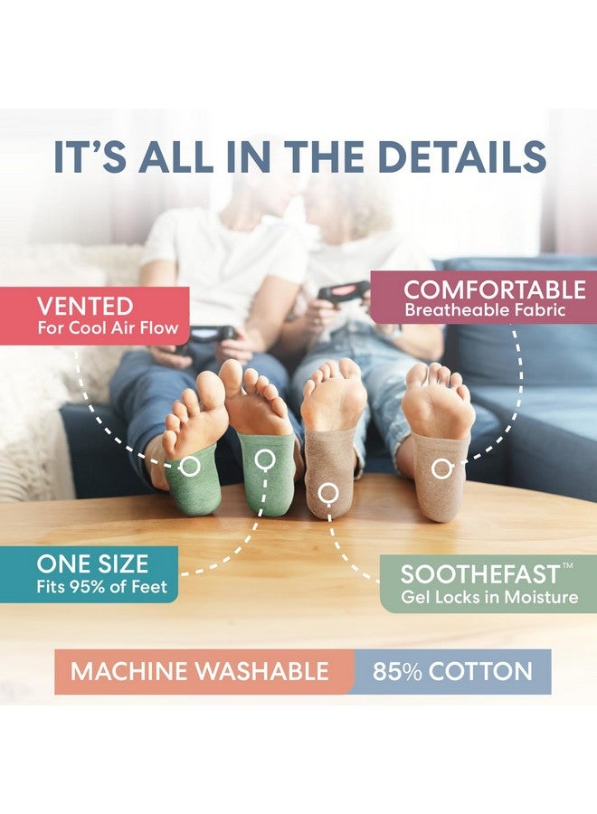 Dr. Frederick's Original Dr. Frederick's Original Moisturizing Heel Socks for Cracked Heel Treatment - 2 Pairs - Stop Cracked Heels in Their Tracks - Image 3
