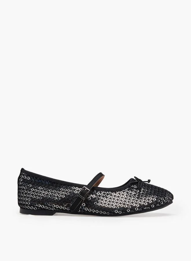ليتل ميسي Girls Buckle Closure Mary Jane Shoes