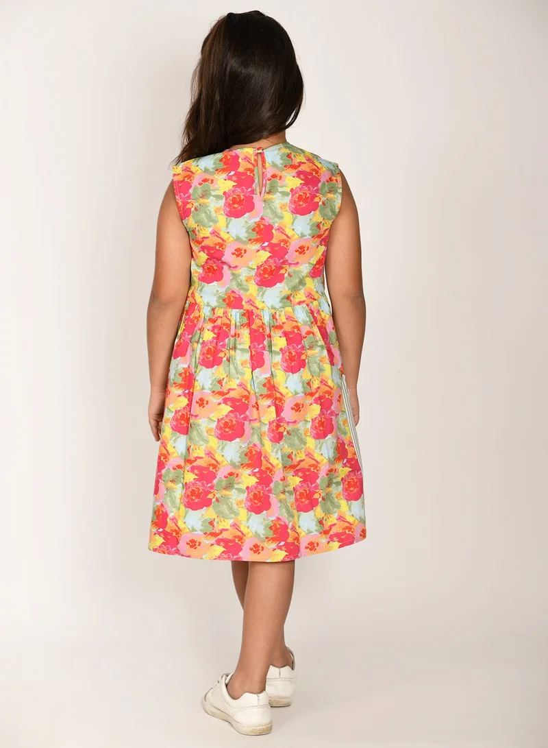 LILPICKS Floral Print Pocket Dress