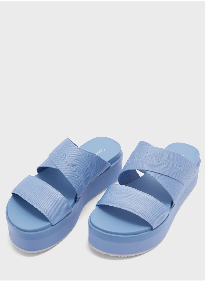 Calvin Klein Jeans Flatform Webbing Sandals