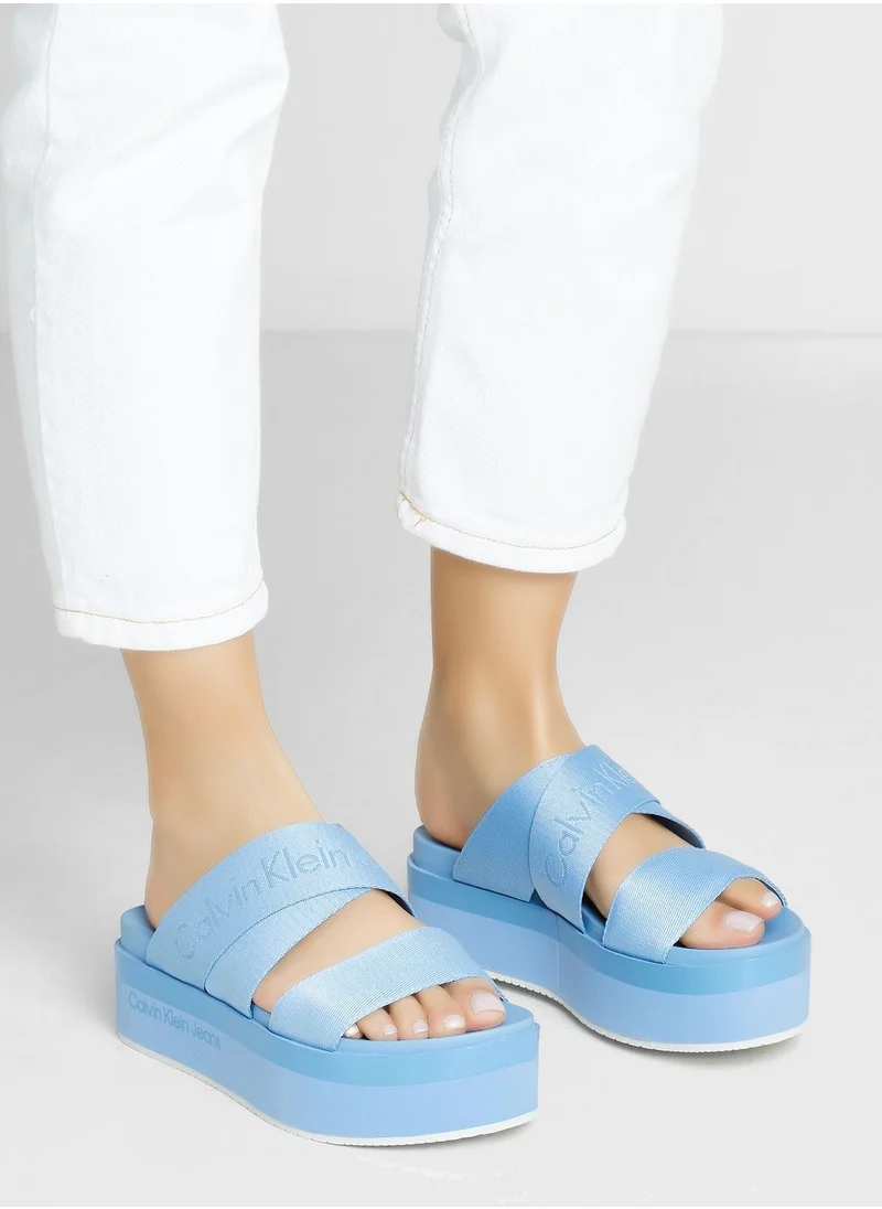 Calvin Klein Jeans Flatform Webbing Sandals