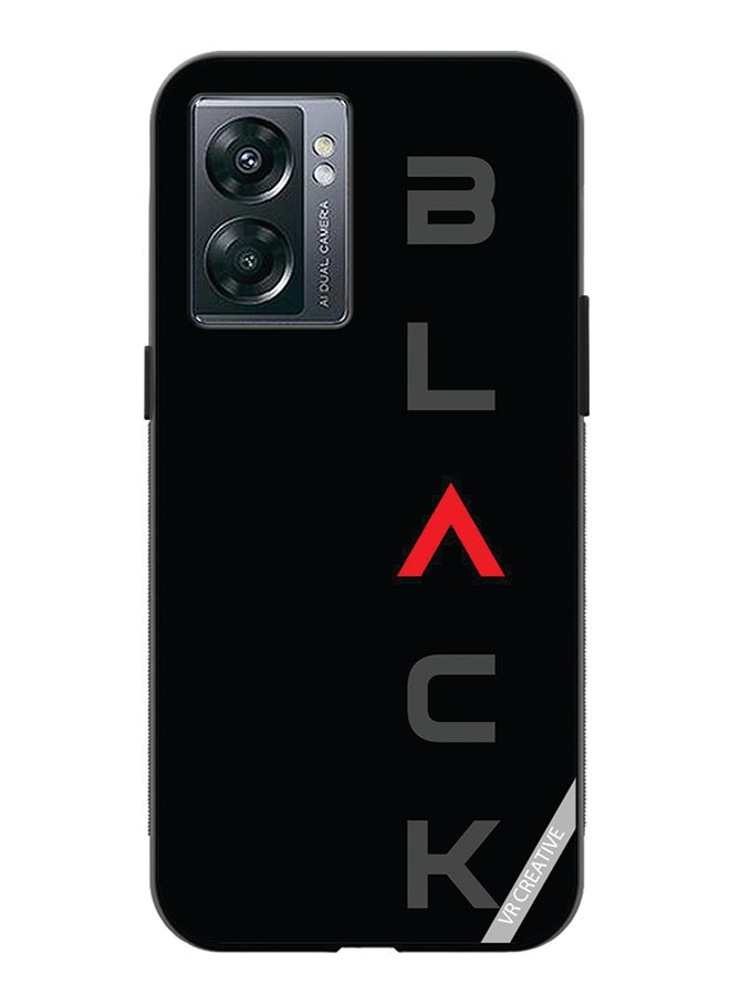 VR CREATIVE Protective Case Cover For Oppo A57 5G Black Design Multicolour - Image 1