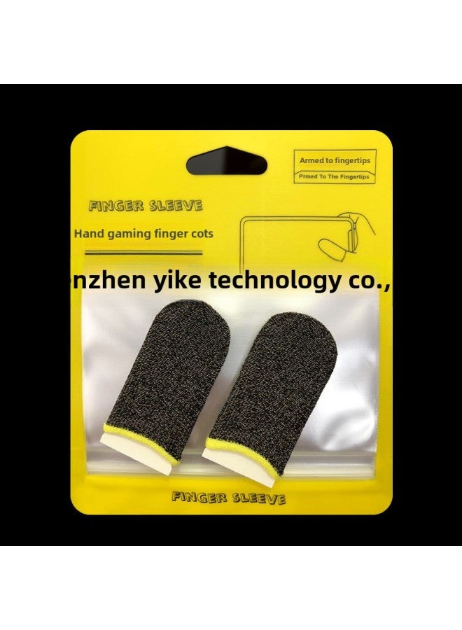 Silver Fiber Game Finger Set Chicken Finger Set 24-pin Silver Fiber Gloves E-sports Breathable Sweat-proof Sliding Mobile Game Finger Set-Product Color:E-sports Model ]  - Image 1