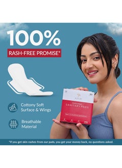 Sanitary Pads For Women Xl [Pack Of 80] 100% Rash-Free Sanitary Napkins | 3X More Absorption, Cottony Soft And Dry Top Cover For Heavy Flow | Toxin Free, Locks Odour, Leak-Proof - pzsku/ZE624C893C5458A3A4EFEZ/45/_/1735567060/b8d654b2-102e-44f6-af56-810e13e169e2