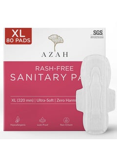 Sanitary Pads For Women Xl [Pack Of 80] 100% Rash-Free Sanitary Napkins | 3X More Absorption, Cottony Soft And Dry Top Cover For Heavy Flow | Toxin Free, Locks Odour, Leak-Proof - pzsku/ZE624C893C5458A3A4EFEZ/45/_/1735567076/2ebaeeda-cf18-46ad-b116-f245c7689700