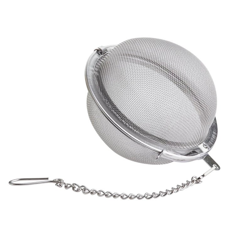Tiesta Tea Small Stainless Steel Infuser Ball for Loose Leaf, Reusable Strainer with Extra Fine Mesh & Chain, Single Cup Steeper, Ideal for Hot & Iced Brewing, Holds 1 TBSP of Tea - Image 1