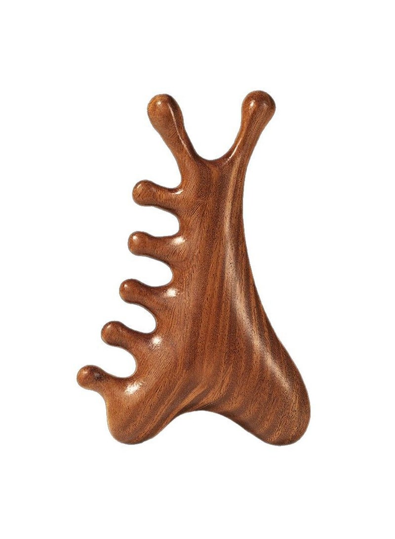 MUXGE 4-in-1 Sandalwood Massage Comb – Multifunctional Health Care Tool - Image 1