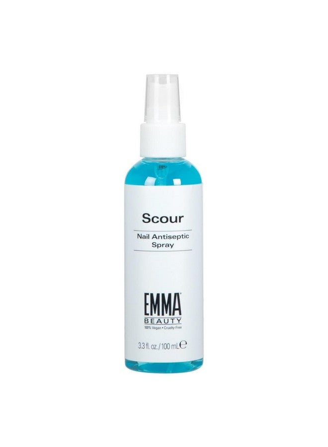 EMMA BEAUTY EMMA Beauty Scour Nail Antiseptic Spray, Nail Surface Cleanser and Cleaning Solution, 12+ Free Formula, 100% Vegan & Cruelty-Free, 3.3 oz.  - Image 1