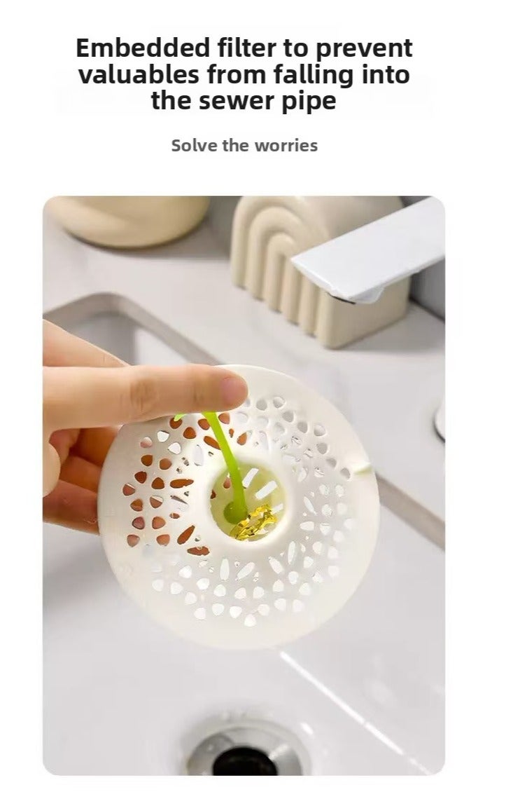 1pc مزيل الروائح الأرضية الصرف المختوم TPR ناعم التوصيل تصميم الصرف في اتجاه واحد مقاومة للارتداء ومكافحة التآكل مكافحة حجب مرشح مطبخ الحمام - Image 4