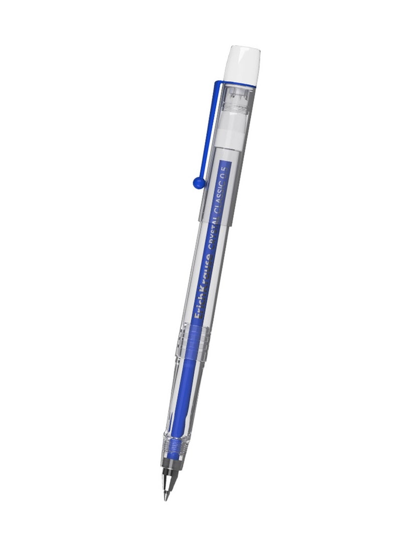 ErichKrause 12-Piece Crystal Classic Gel Pen 0.5mm Tip Blue Ink - Image 2