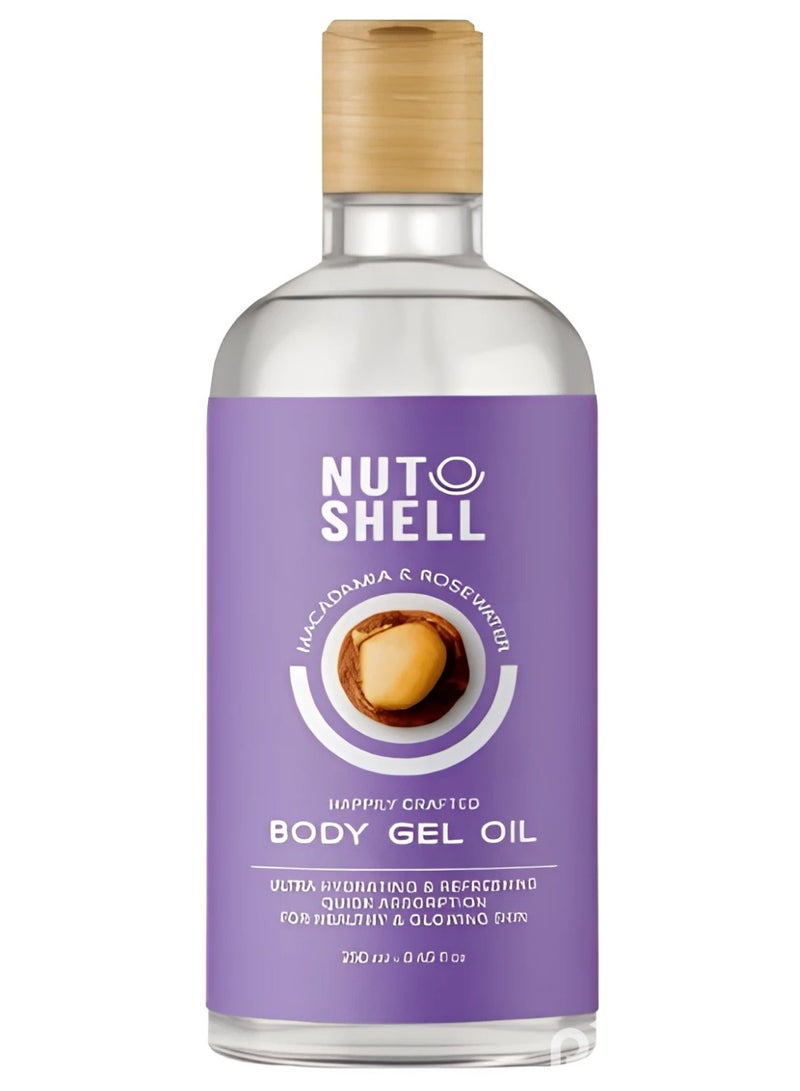 NUT SHELL Macadamia & Rose Water Body Gel Oil - 250 Ml