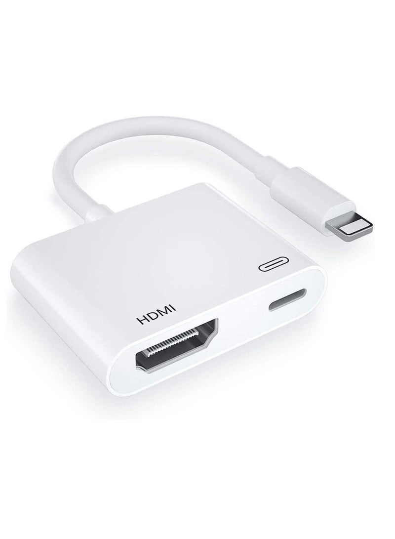 ELTRAZONE [Apple MFi Certified] Lightning to HDMI Digital AV Adapter,1080P Video & Audio Sync Screen Converter AV Adapter with Charging Port for iPhone HDMI Converter to HD TV/Projector/Monitor Support All iOS  - Image 1