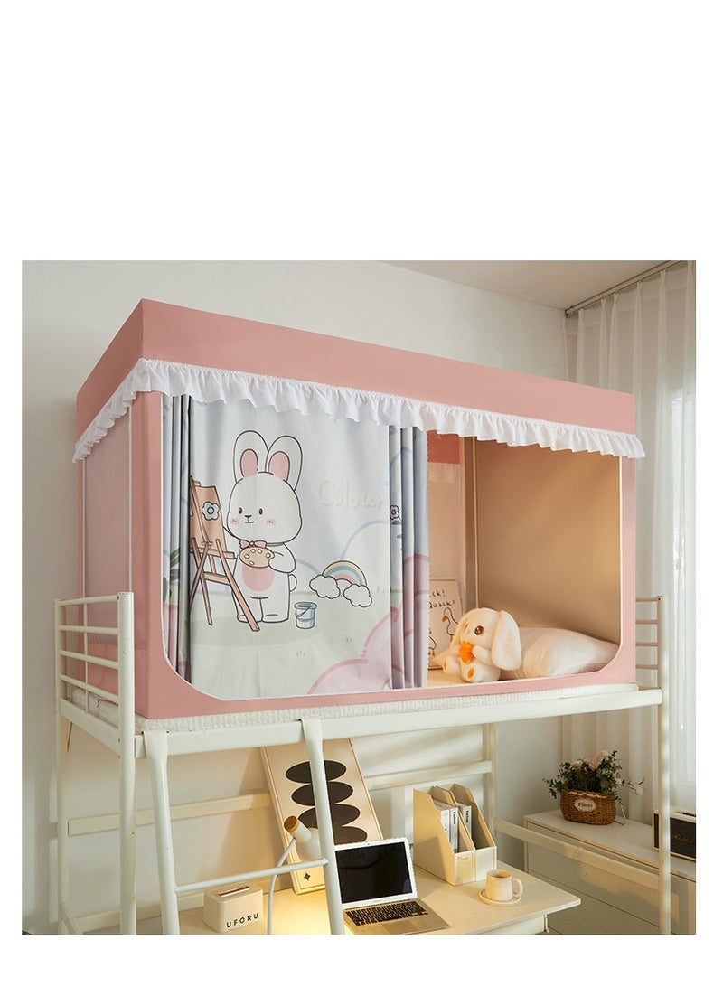 Y&D Bed Canopy Tents Curtain Blackout Curtain Single Bed Tent Curtain Student Shading Cloth Bed Canopy Mosquito Net Student Sleep Privacy Protection - Image 1