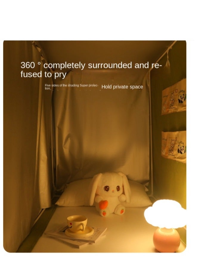 Y&D Bed Canopy Tents Curtain Blackout Curtain Single Bed Tent Curtain Student Shading Cloth Bed Canopy Mosquito Net Student Sleep Privacy Protection - Image 2