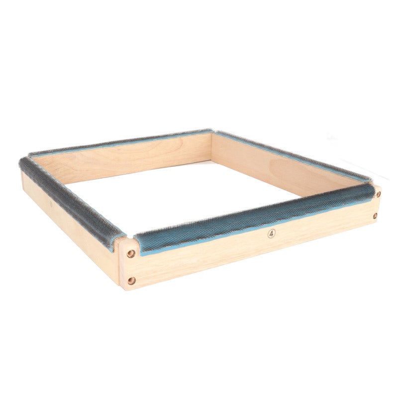 Embroidery Strip Frame 15.7In Solidwood 4 Sides Design - Outward Facing Needles Punch Needle Frame for Household Embroidery Sewing Quilting Cloth Painting - Image 4