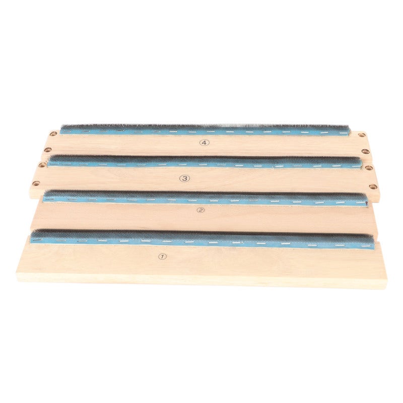 Embroidery Strip Frame 15.7In Solidwood 4 Sides Design - Outward Facing Needles Punch Needle Frame for Household Embroidery Sewing Quilting Cloth Painting - Image 1