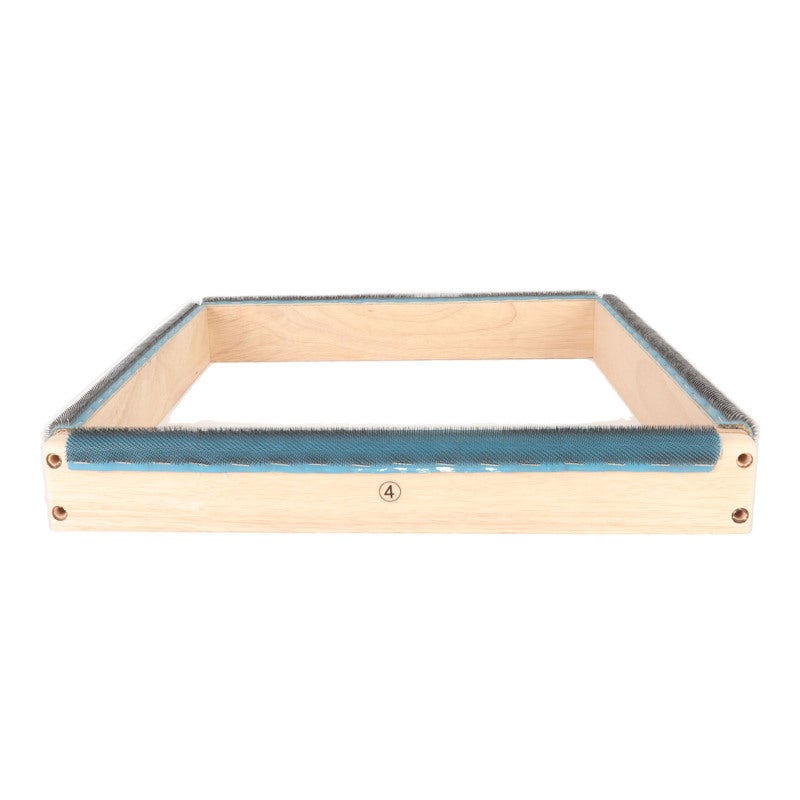 Embroidery Strip Frame 15.7In Solidwood 4 Sides Design - Outward Facing Needles Punch Needle Frame for Household Embroidery Sewing Quilting Cloth Painting - Image 2