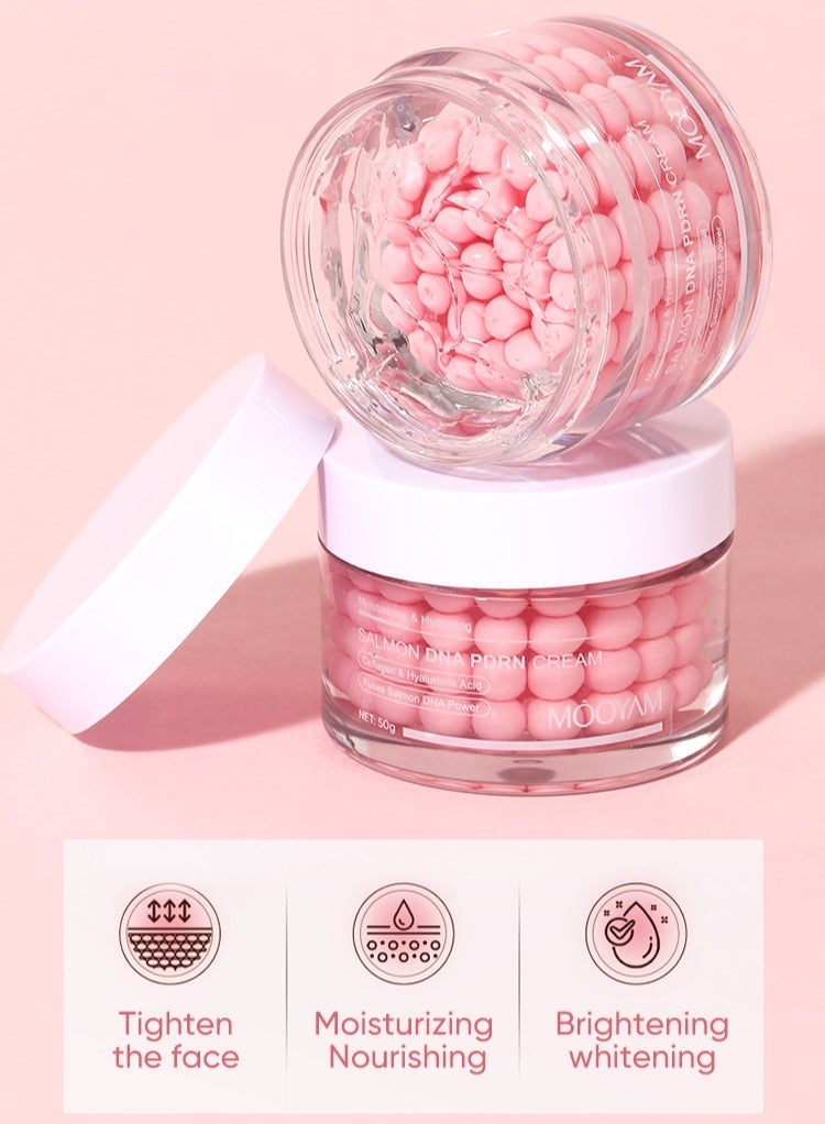 موويام كريم كبسولات الكولاجين الوردي، مرطب للوجه، كريم مرطب خفيف الوزن، مرطب، كولاجين وحمض الهيالورونيك للبشرة غير المتجانسة 50 غرام - Image 3