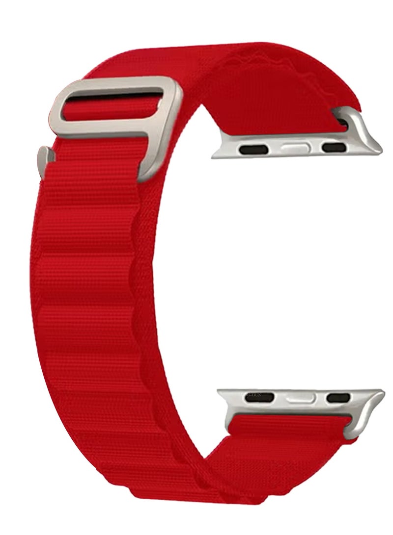 Alpine Loop Band For Apple Watch Band 38mm/40mm/41mm Nylon Woven Sport Strap Compatible with iWatch Series 7/SE/6/5/4/3/2/1 Adjustable Strap - Image 4