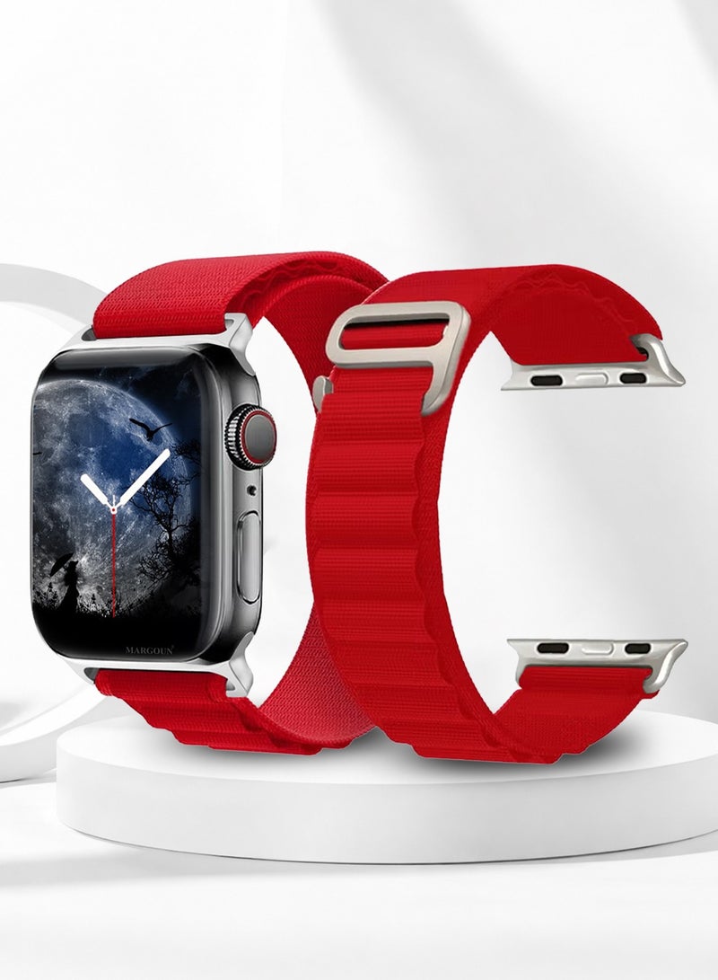 Alpine Loop Band For Apple Watch Band 38mm/40mm/41mm Nylon Woven Sport Strap Compatible with iWatch Series 7/SE/6/5/4/3/2/1 Adjustable Strap - Image 1