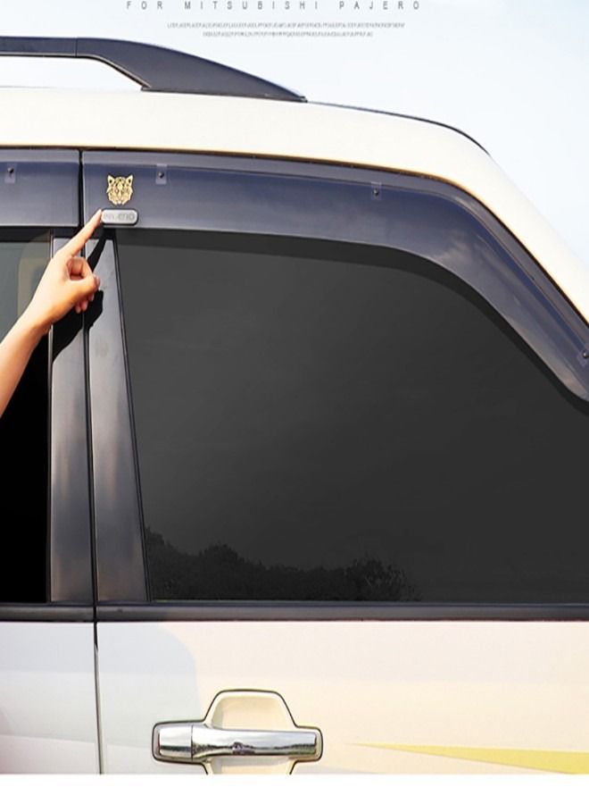 Generic Mitsubishi Pajero Window Visor For 2002-2023 Models. Wind Deflectors For Pajero Gen3&4. Set of 4, Black  - Image 2