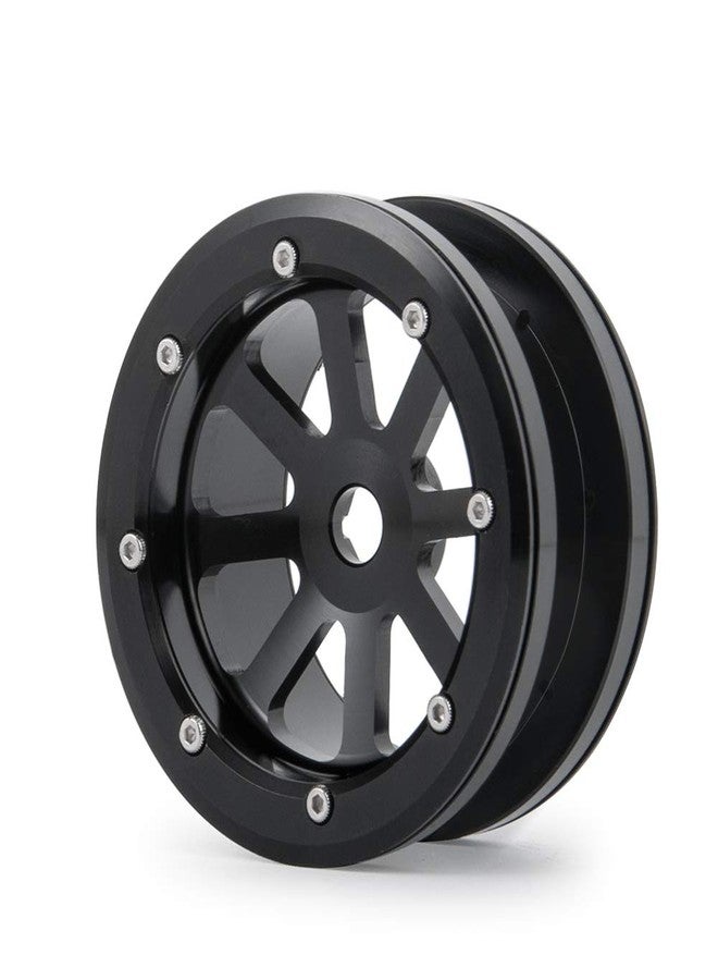 MOHERO 2.2” Alloy Beadlock 1/10 RC Wheel Rims For RC Crawler Axial Wraith Car (Black) - Image 2