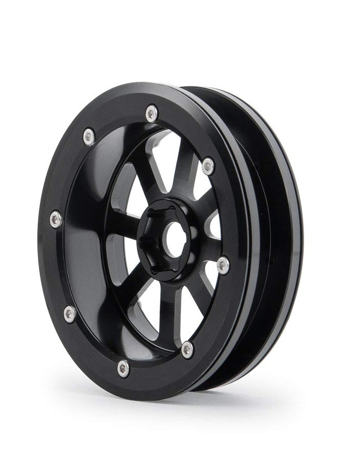 MOHERO 2.2” Alloy Beadlock 1/10 RC Wheel Rims For RC Crawler Axial Wraith Car (Black) - Image 3