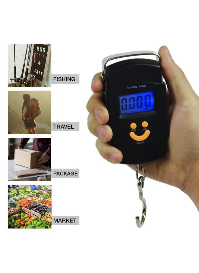 EasyLife - Electronic Hanging Scale 50kg 10g Digital Scale Fishing Luggage Travel Weighting Steelyard Hook - Image 1