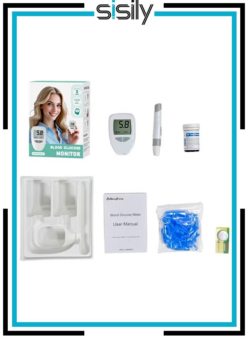 Sisily Home-use blood glucose analyzer for middle-aged and elderly people with high blood sugar - Image 1