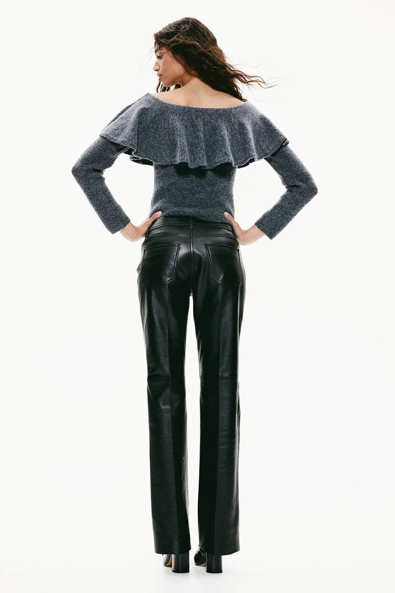 اتش اند ام Flounced Off-The-Shoulder Jumper
