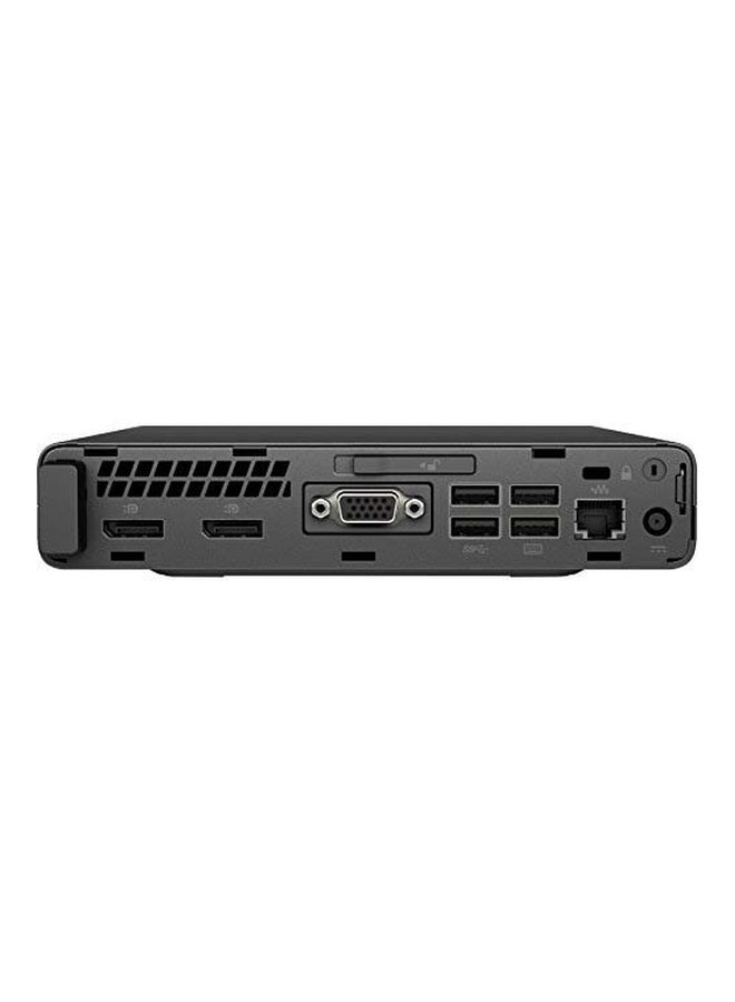 HP كمبيوتر 800G3 صغير بمعالج كور I7 وذاكرة رام سعة 8 جيجابايت وفلاش درايف سعة 256 جيجابايت وبطاقة رسومات إنتل 630 عالية الوضوح أسود - Image 3