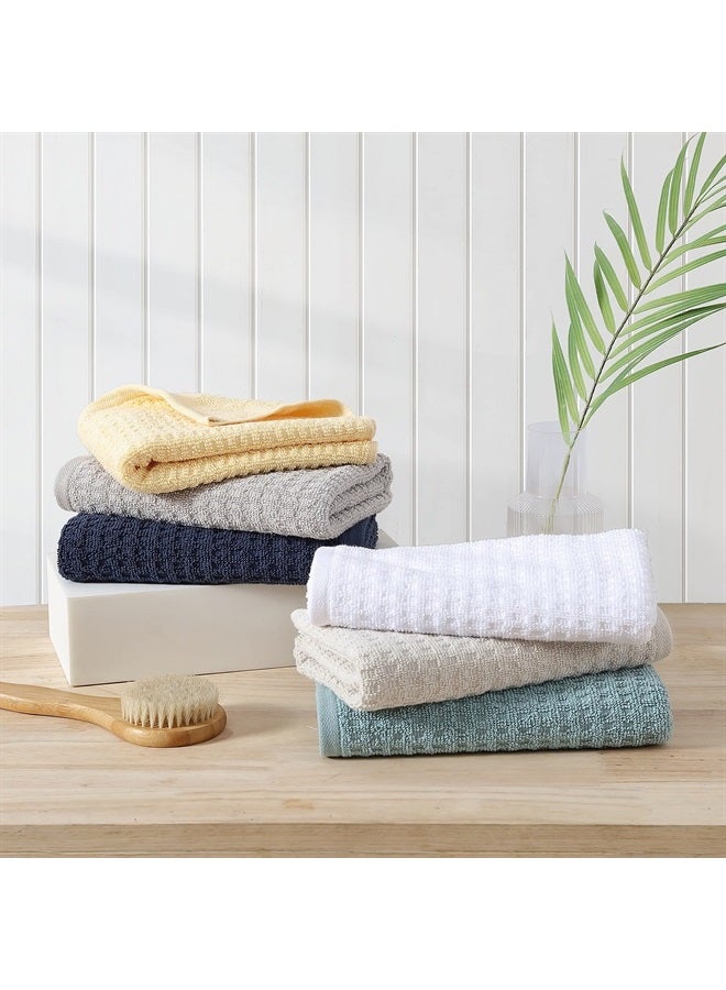 TOMMY Bahama Hand Towel Set, Highly Absorbent Cotton Bathroom Decor, Low Linting & Fade Resistant (Northern Pacific Turquoise, 2 Piece) - Image 5