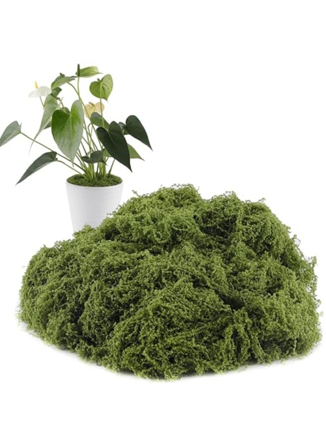 RESONIX Artificial Moss for Crafts 100g with 2 Decorative Plant Stems Fade-Resistant Fake Green Moss for DIY Decor Potted Plants Fairy Gardens Centerpieces Decorative Walls Realistic Texture for Home and Outdoor Use - Image 5