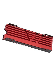 Thoraya M.2 NVME 2280 SSD Heatsink Support Single Double Sided Cooling SSD Heatsink with Thermal Silicone Pads for PC for PS5 for PS5 Slim Red  - Image 3