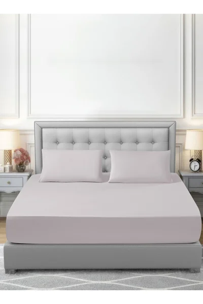 دوناتيلا طقم شرشف سرير 3 قطع مقاس مزدوج يناسب سرير 200×200 سم , مايكروفايبر ناعم , مقاوم للحساسية , مضاد للانكماش , يناسب جميع الفصول