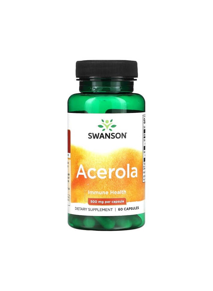 SWANSON Acerola, 500 mg, 60 Capsules