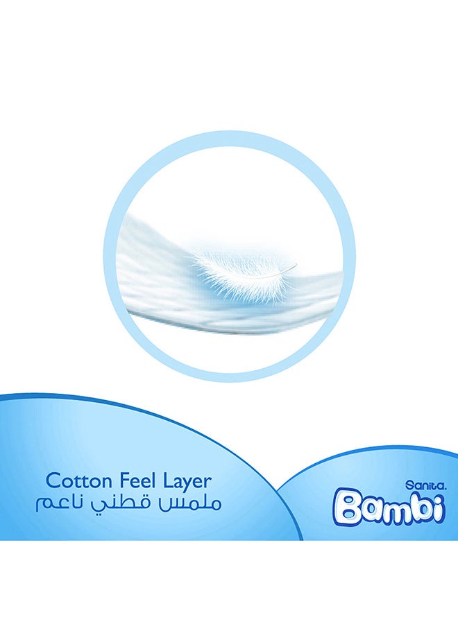 Sanita Bambi Baby Diapers, Size 4+, 10 - 18 Kg, 12 Count - Large, Regular Pack, Now Thinner And More Absorbent - Image 5