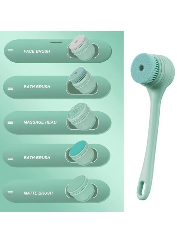 General Electric bath brush, rechargeable back cleanser for shower, long non-slip handle rechargeable exfoliating bath brush, deep cleansing, exfoliation  - Image 4