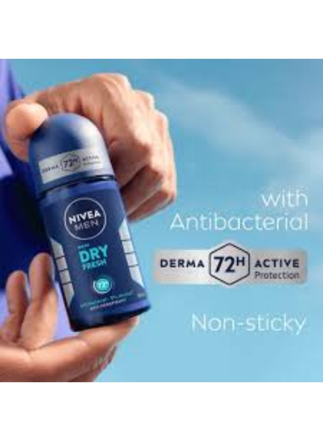 Nivea Men Dry Fresh Roll-On Deodorant 50ml - Image 2