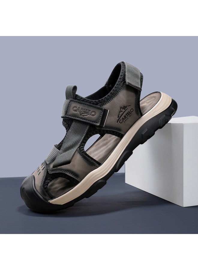 CARTELO Baotou Sandals For Men, Summer Breathable Comfortable Beach Sandals, Pig Cage Shoes, Wading Sandals, Versatile Outdoor Men's Sandals - Image 2