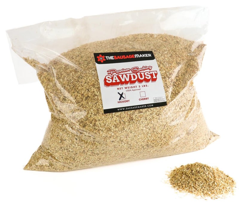 The Sausage Maker  Hickory Sawdust for Smokers 5 lb Bag
