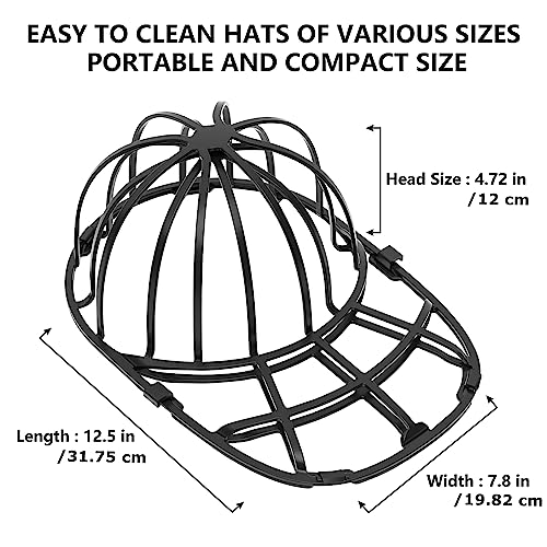 Coopache 4 Pack Hat Washer for Baseball Cap Washer Cage for Washing Machine,Ball Cap Washing Frame Hat Cleaner Holder Protector for Dishwasher - Image 3