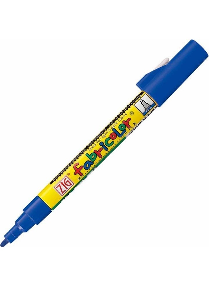 Zig Fabricolor Covering Textile Fabric Coloring Pen Blue 