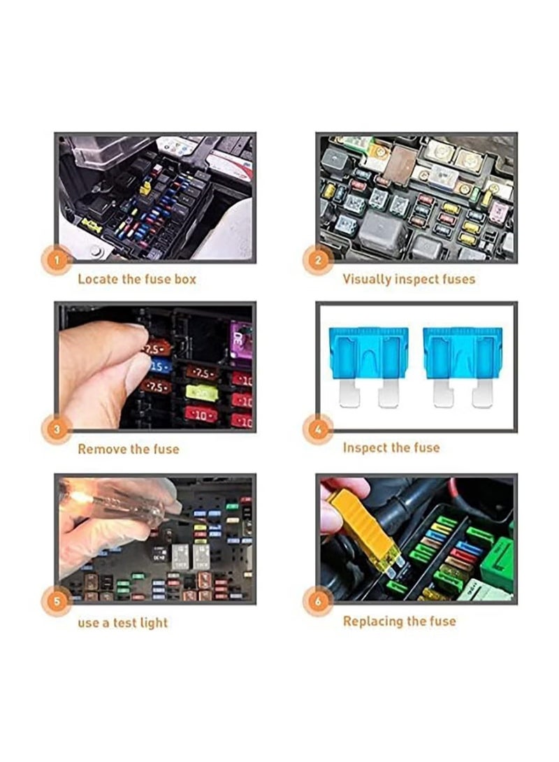 Automotive Car Fuses Kit 220pcs Auto Blade Fuse Assortment Set Standard And Mini Car Boat Truck SUV Automotive Replacement Fuses - Image 3