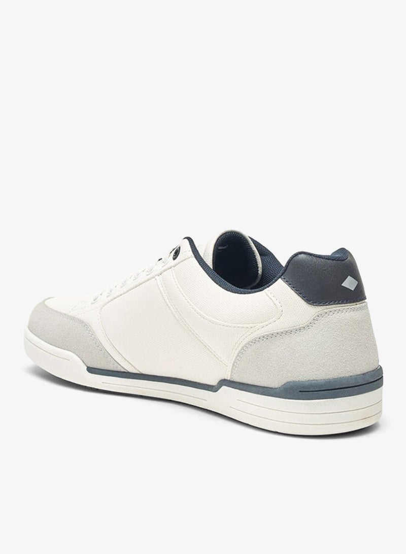 Lee Cooper Men's Logo Detail Sneakers with Lace-Up Closure - Image 2