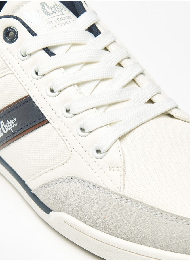 Lee Cooper Men's Logo Detail Sneakers with Lace-Up Closure  - Image 5